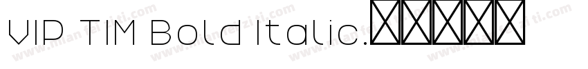 VIP TIM Bold Italic字体转换